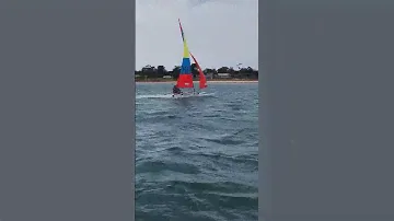Epic Nose Dive Hobie 16! #hobie16 #sailing #hobiecat #hobiecatdays #epic