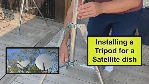 Installing a Tripod for a Satellite Dish or TV Antenna