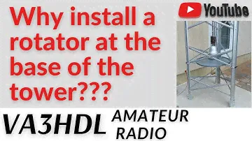 Why install a rotator at the base of the tower?