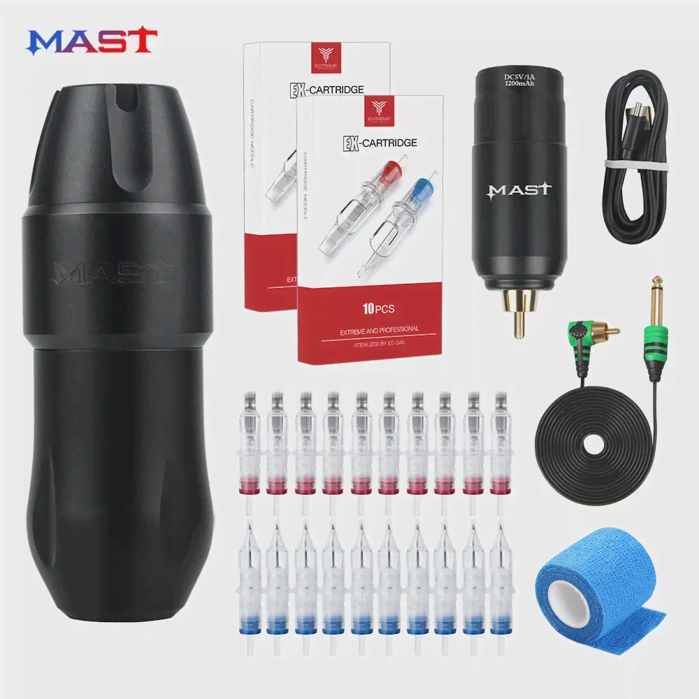 Mast Tour Pro с беспроводной батарейной набор беспроводной ротационной татуировки