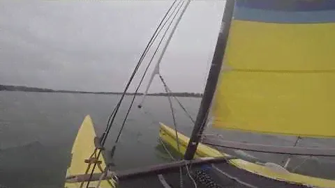 Hobie 18 relaxing sail
