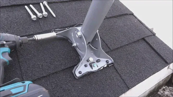 Satellite TV Dish Network Mounting and pointing the HD DISH