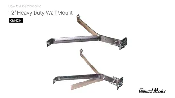 How to Assemble the 12" Heavy-Duty Wall Mount [CM-9034] | Channel Master