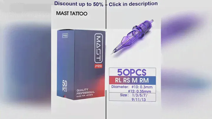 Mast Tattoo PRO Mixed Size RL/RS/RM/M Sterilized Cartridge Needles Permanent  for Tattoo Machine