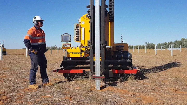 Solar farm Pile driver GPS - AUSTRALIA
